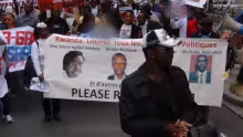 Manifestation pour la libération des prisonniers politiques