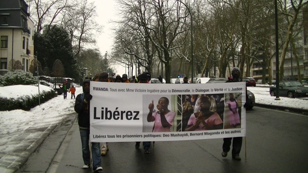 Bruxelles 26 Janvier 2013: Marche de soutien à Mme Victoire Ingabire
